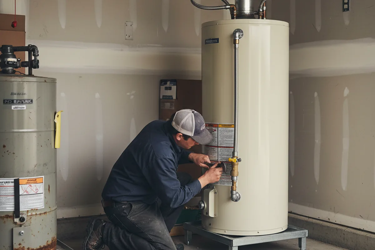 Water heater and shutoff valve replacement in Cheney