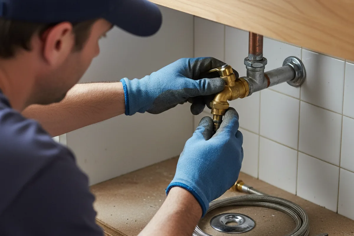 Shutoff valve and fitting work during Repiping in Cheney